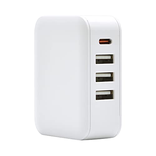 ラスタバナナ AC充電器 タイプC PD対応 パワーデリバリー タイプA×3ポート ハイパワー 32ワット 急速充電 高速充電 コンセント AC 32W Type-C Power Delivery Type-A ホワイト iPhone ス