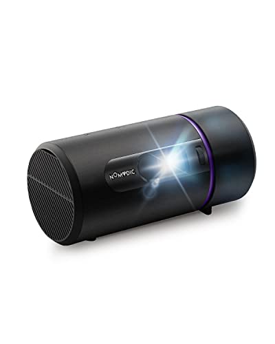 NOMVDIC R150 モバイルプロジェクター 小型 【 三脚なしで天井投影可能 