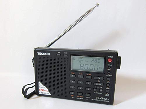 短波/AM/FM DSP処理 BCLラジオ TECSUN PL-310ET(ブラック) 海外短波