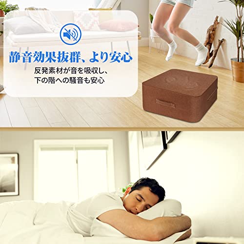 Homwarm トランポリン 室内 大人用 静音 エクササイズ 家庭用 省スペース 外カバー取り外し 洗濯可能_3