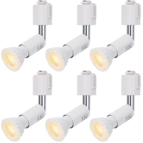 DiCUNO スポットライト E11口金 LED電球付き ライティングバー用 40W相当 5W 電球色 Ra98 ダクトレール用器具 ホワイト 広配光 非調光 6個セット