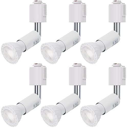 DiCUNO スポットライト E11口金 LED電球付き ライティングバー用 40W相当 5W 昼白色 Ra98 ダクトレール用器具 ホワイト 広配光 非調光 6個セット