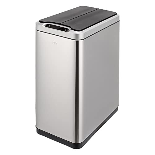 【モノギャラリー限定分別シール付】 EKO イーケーオー ファントムセンサービン 45L ゴミ箱 ダストボックス 自動開閉 ステンレス (シルバー 45L)