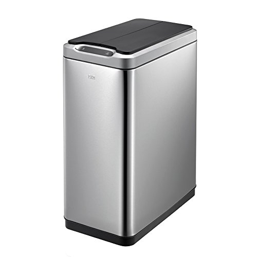 【モノギャラリー限定分別シール付】 EKO イーケーオー ファントムセンサービン ゴミ箱 ダストボックス 自動開閉 ステンレス (シルバー, 30L)の通販は
