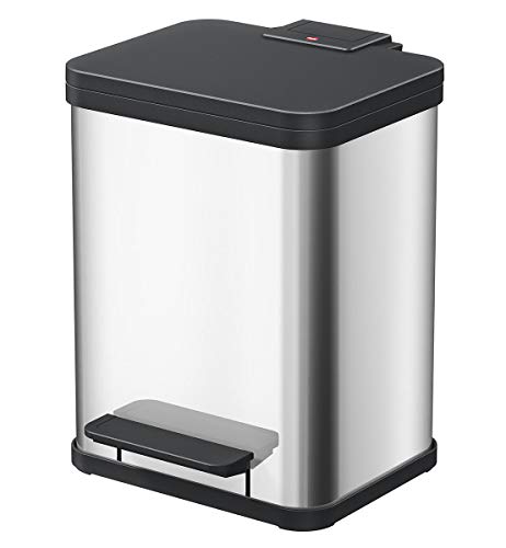 Hailo (ハイロ) ペダル式ゴミ箱 ステンレス (17L×1) エコウーノ 60099の通販は 13,320円