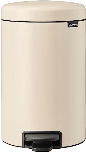 ブラバンシア(Brabantia) ペダル式ゴミ箱 ペダルビン ニューアイコン 12L ソフトベージュ 静かに軽やかに閉まる機能搭載 149924