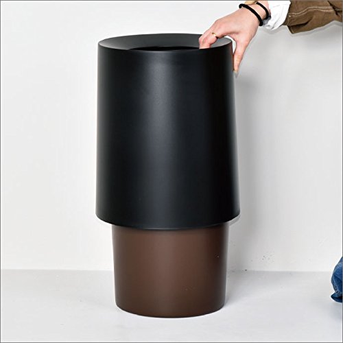 イデアコ ゴミ箱 チューブラー オム 11.4L (2個セット, リッチホワイト)_4