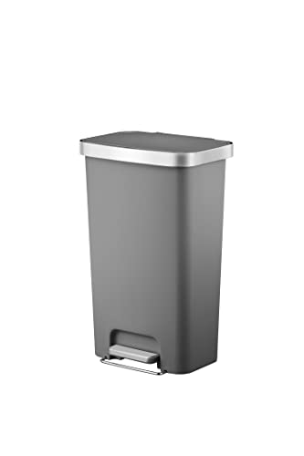 EKO ゴミ箱 ハナステップピン 45L ペダル式 (グレー)
