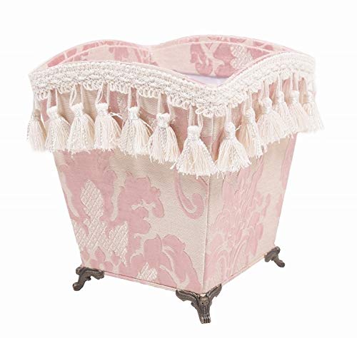 Jennifer Taylor ジェニファーテイラー 【 脚付 ダストボックス 】 カルトナージュ タッセル ゴミ箱 エステ ネイル サロン コスメ メイクの通販は