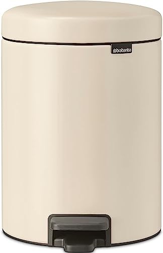 ブラバンシア(Brabantia) ペダル式ゴミ箱 ペダルビン ニューアイコン 5L ソフトベージュ 静かに軽やかに閉まる機能搭載 149900