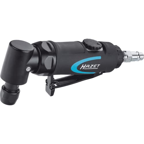 HAZET(ハゼット) 9032N-5 エアグラインダー|無段階速度調整用アングルバージョン、内ねじ12.91 mm (1/4″), カップリングプラグ付き|研削用ハンディツール