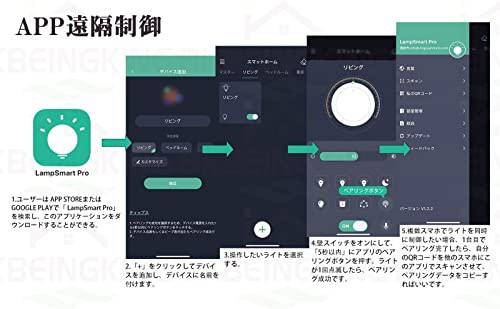 BKBEINGKING 北欧風 10-20畳 APP遠隔制御 無段階調光調色 北欧 LED