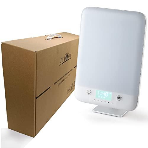 高照度 10000 lux @25cm 光 目覚まし時計 ライト日の出と日没模倣 しぜんかんきょう ホワイトノイズ 寝坊 疲労 夜勤 時差ぼけ に適し (New-Nature-01)の通販は 18,360円