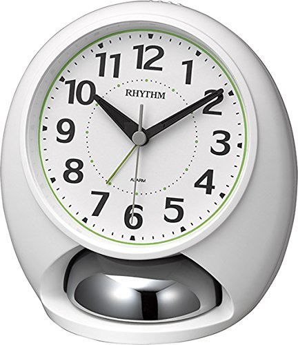 リズム(RHYTHM) 目覚まし時計 大音量 アナログ タフバトラーラウド ベル音 アラーム 白 RHYTHM 4RA480SR03の通販は 4,920円