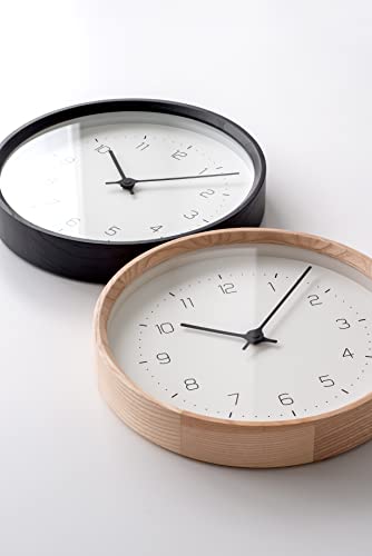 レムノス 掛け時計 アナログ 木枠 NEUT wall clock 天然色木地 ニュート ウォール クロック KK22-09 NT Lemnos_2