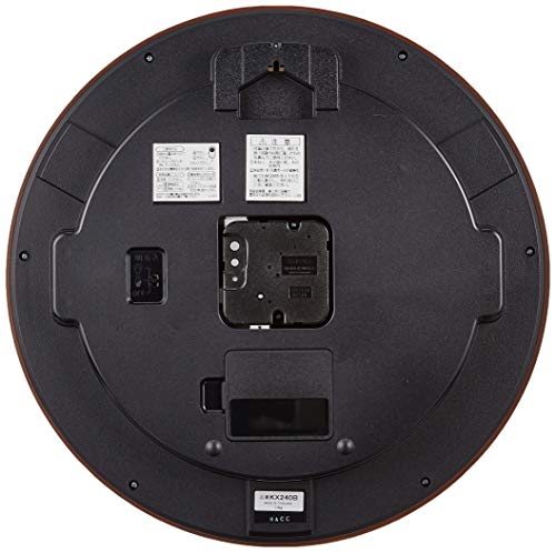 セイコークロック 掛け時計 自動点灯 電波 アナログ 夜でも見える ファインライト 茶木地 直径33.8×5.7?p KX240Bの通販は