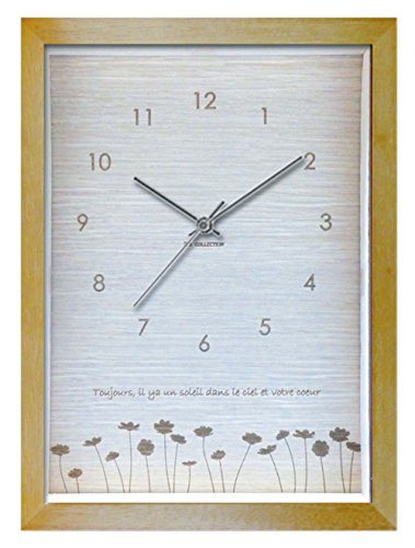 K-ART.JAPAN 置き時計・掛け時計 ナチュラル サイズ:幅20×高さ27×厚4.5cmの通販は 5,822円