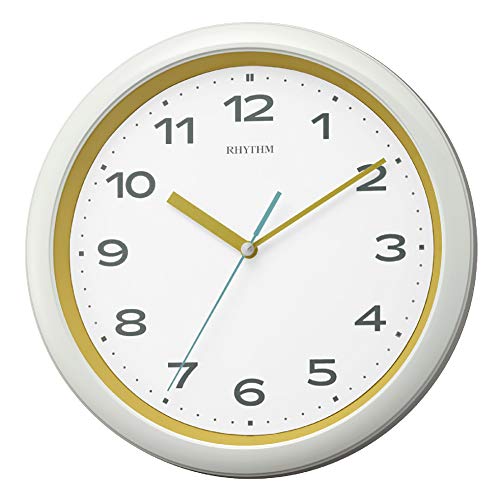リズム時計工業(Rhythm) 電波時計 掛け時計 ポップカラー 連続秒針 小ぶり イエロー φ28x4.6cm 8MY562SR33の通販は 8,000円