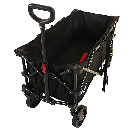 Soomloomキャリーワゴン折り畳み式90x45x53調節可能キャリーカート収束型大容量100L耐荷重90kg耐久性キャンバスアウトドアキャンプワゴンの通販は