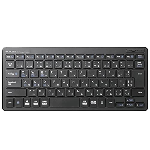 エレコム キーボード Bluetooth パンタグラフ ミニキーボード Windows・Mac・iOS・Android対応 【変換/ 無変換/ メニューキー搭載】 ブラック TK-FBP100BK
