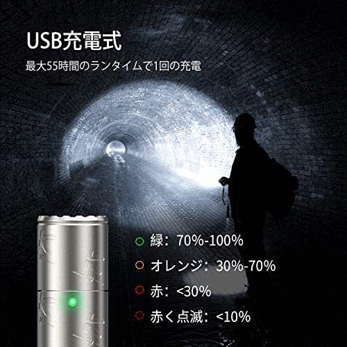 KLARUS K10 1200ルーメン タクティカル 懐中電灯 USB充電式 懐中電灯 6