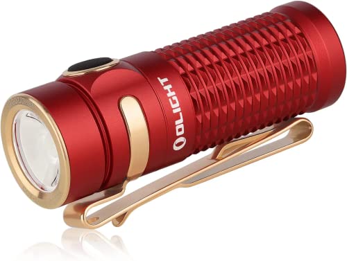 OLIGHT(オーライト) Baton 3 フラッシュライト ledライト 懐中電灯 ハンディライト 1200ルーメン 20日ラン タイム アルミニウム合金材料 充電式 軽量 IPX8防水 防災 停電対策 緊急用 (レッド)の通販は 7,725円