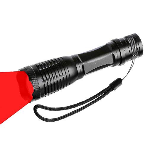 赤ライト、赤い光 懐中電灯 超明るい 赤色LEDライト ズーム可能 赤色光 ハンディライト 赤色光LED懐中電灯 1モード 防水  18650/AAA電池駆｜au PAY マーケット