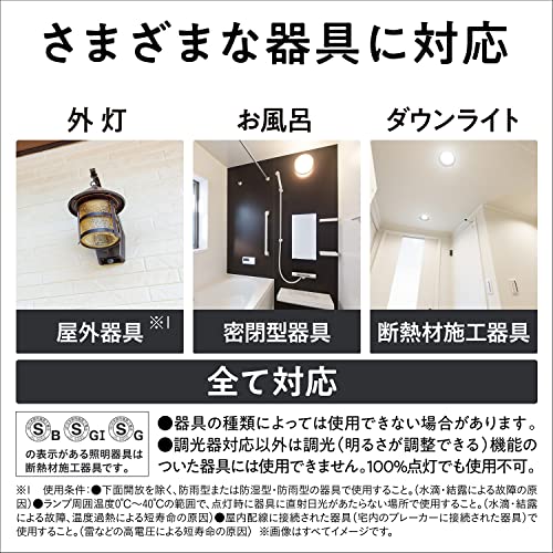 パナソニック パルック LED電球 口金直径26mm プレミアX 電球60形相当 温白色相当(7.4W) 一般電球 空間全体を照らすタイプ(全方向タイプ) 2個入り 密閉器具対応 LDA7WWDGSZ62T