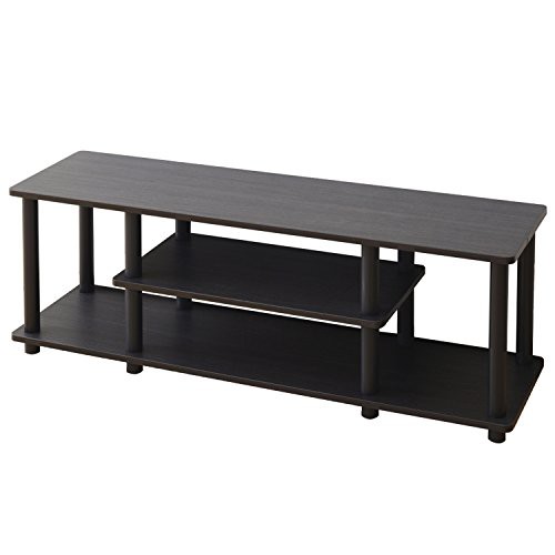 山善 テレビ台 幅111.5×奥行29.5×高さ41.5cm 42型対応 A4対応 収納棚 組立品 ダークブラウン/ブラック YWTV-1130(DBR)の通販は