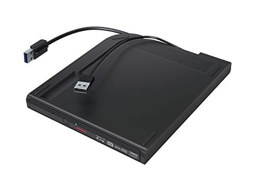 BUFFALO BDXL対応 USB3.0用ポータブルブルーレイドライブ スリムタイプ ブラック BRXL-PT6U3-BKD