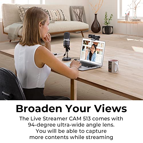 AVerMedia LIVE STREAMER CAM 513 4Kウェブカメラ PW513 CM912_4