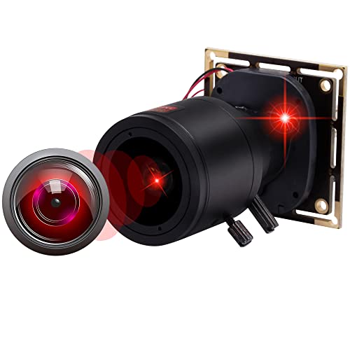 ELP 2.8-12mm可変焦点レンズ カメラモジュール 0.01LUX低照度 光学ズーム Webカメラモジュール 130万画素 960P Webかめら 4倍ズーム Web会議用カメラ 1/3" CMOS AR0130ズームカメラ Win