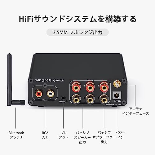 Fosi Audio 『2023アップデート版』BT30D PRO Hi-Fi Bluetooth 5.0