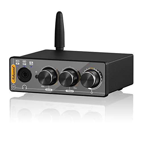 Nobsound Q4 192K Mini Bluetooth 5.0 ステレオ レシーバー USB DAC プレーヤーCOAX/OPT D/A オーディオ コンバーター ヘッドホンアンプ (Q4)