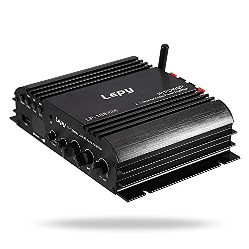 LEPY 2.1ch コンパクトオーディオアンプ 出力45W+45W+68W 2.1chハイパワーアンプ Bluetooth接続対応 USBメモリ再生機能 高出力19V3Aアダプター付属 LP-168PLUS_2