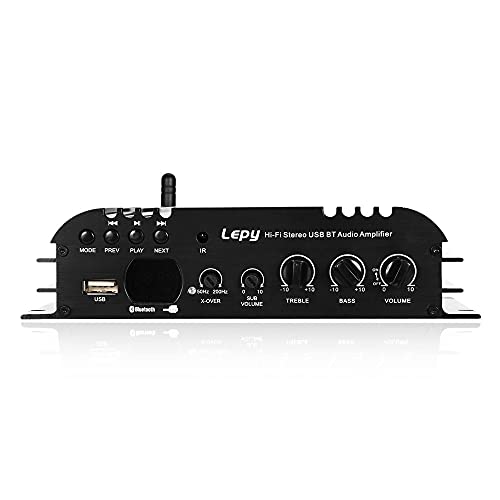 LEPY 2.1ch コンパクトオーディオアンプ 出力45W+45W+68W 2.1chハイパワーアンプ Bluetooth接続対応 USBメモリ再生機能 高出力19V3Aアダプター付属 LP-168PLUS_4