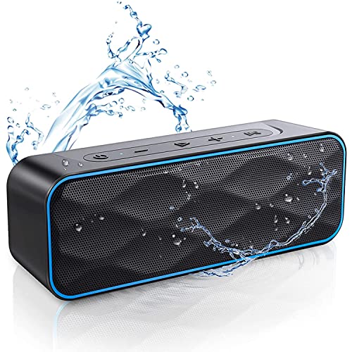 Bluetooth スピーカー ワイヤレススピーカー IPX7防水 風呂 ステレオ ブルートゥーススピーカー ポータブルスピーカー 20W 36時間連続再生 内蔵マイク TWS機能で二台接続可能の通販は