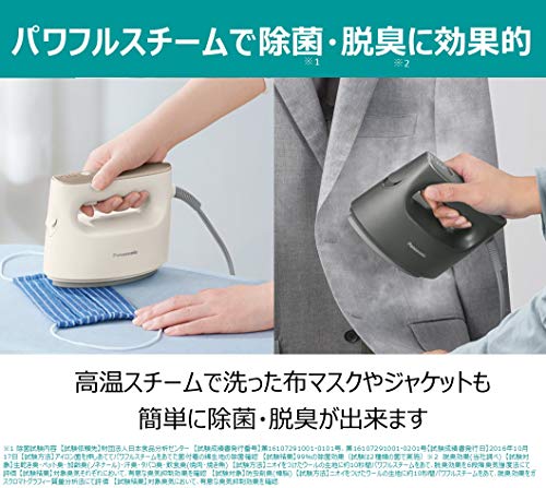 パナソニック 衣類スチーマー 360°スチーム 大容量タイプ ベージュ NI 
