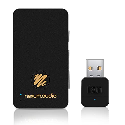 NEXUM VOCE + USB ドングルセット Black ネクサム ボーチェ ポータブル ヘッドホンアンプ DAC 24bit トランスミッター & レシーバー ワイヤレスマイク搭載 Bluetooth 5.2 ハイレゾ ロスレス 対