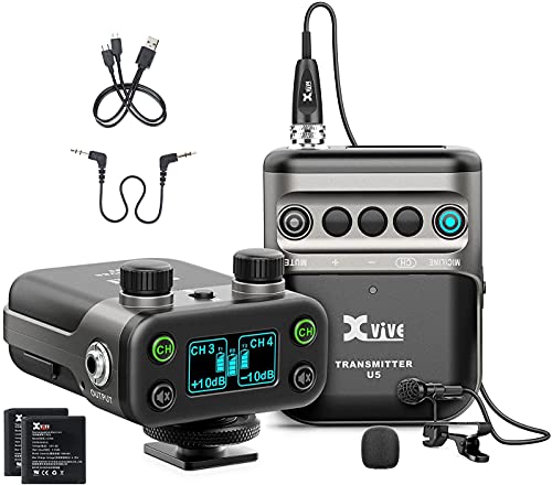 Xvive エックスバイブ ワイヤレスピンマイクシステム 2.4GHz Digital Wireless System 1チャンネル仕様(TX+RX Kit) 日本国内技適認証取得済 U5 (ラベリアマイク LV1付属) 【国内正規品】