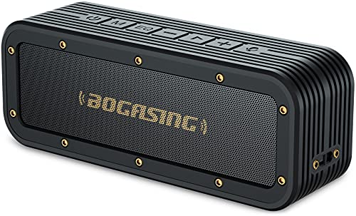 BOGASING M4 ワイヤレスポータブル Bluetooth スピーカー アウトドア IPX7 防水 防塵 耐衝撃 40W出力 大音量 重低音 ステレオ機能 マイク付き 最大24時間連続再生 USB-C接続 AUX ケープルポートTF 9,400円