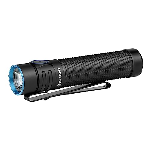 OLIGHT(オーライト) Warrior Mini 3 懐中電灯 ledライト 充電式 フラッシュライト 1750ルーメン ハンディライト 小型 IPX8防水 強力 防災 高輝度 夜釣り 護身用 (ブラック)