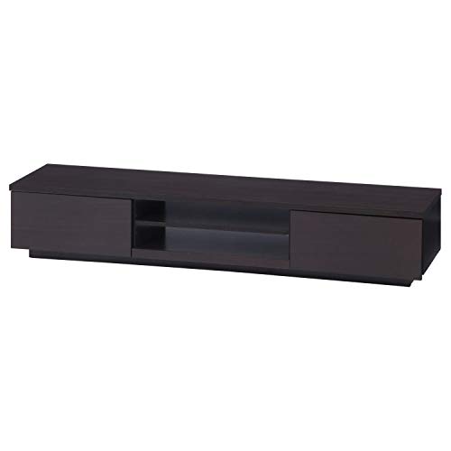 不二貿易 テレビ台 TVボード 49型対応 幅150×奥行38.5×高さ28cm ブラウン 木目調 引出収納 オープンラック 99265の通販は