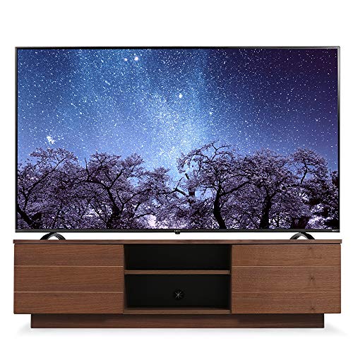【50-55型推奨】 アイリスオーヤマ テレビ台 テレビボード ローボード 幅150cm 奥行35.2cm 高さ41.5cm 43型 50型 ウォールナット 天然木 引き出し付き 扉付 完成品 BTS-SD150U-WN