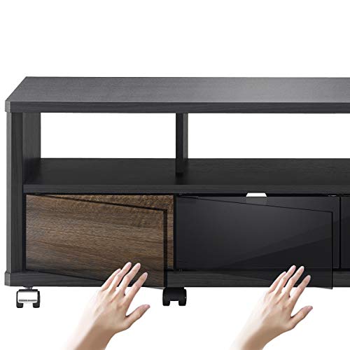 朝日木材加工 テレビ台 EE style 52型 幅120?p アッシュグレー キャスター付き AS-EE1200_4