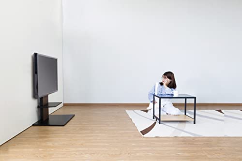 DMM.make DISPLAY/TVスタンド テレビスタンド 壁寄せ 据置スタンド 壁掛け風 43-65インチ VESA対応 棚板付き 高さ/角度調整 DKS-LSW7 ブラウン_4