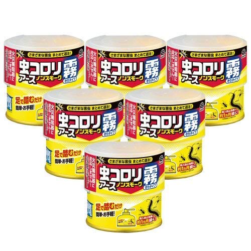 虫コロリノンスモーク霧タイプ（100ml/個） 9〜12畳用×6個