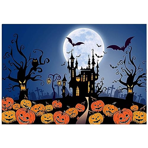 バック紙 背景紙 バックペーパー ハロウィン Halloween 夜 城 パンプキン コウモリ スタジオ 写真撮影 装飾 デコレーション イベント パーティー ホラー [34501-34516] ビニール180x120cm