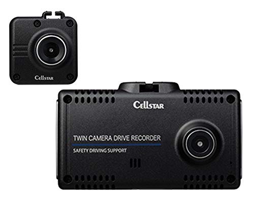セルスター ドライブレコーダー 前後2カメラ CS-91FH 200万画素 FullHD HDR STARVIS 2.4インチ microSD(32GB)付 駐車監視/安全運転支援/GPSお知らせ機能(データ更新無料) 日本製 3年 CE