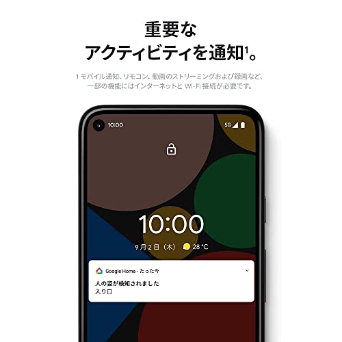 Google Nest Cam(屋内用/電源アダプター式) GA01998-JP ホワイト ネストカム_1